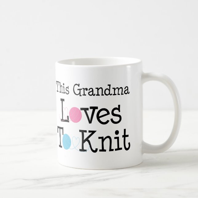 This Grandma Loves To Knit Coffee Mug (Right)