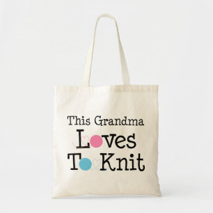 This Grandma Loves To Knit Tote Bag