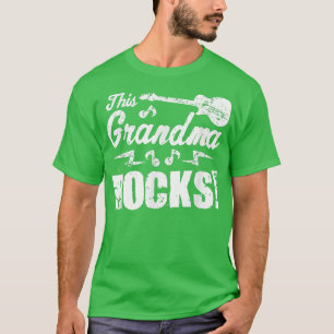 This Grandma Rocks T Guitar Rock n Roll Funny Te T-Shirt