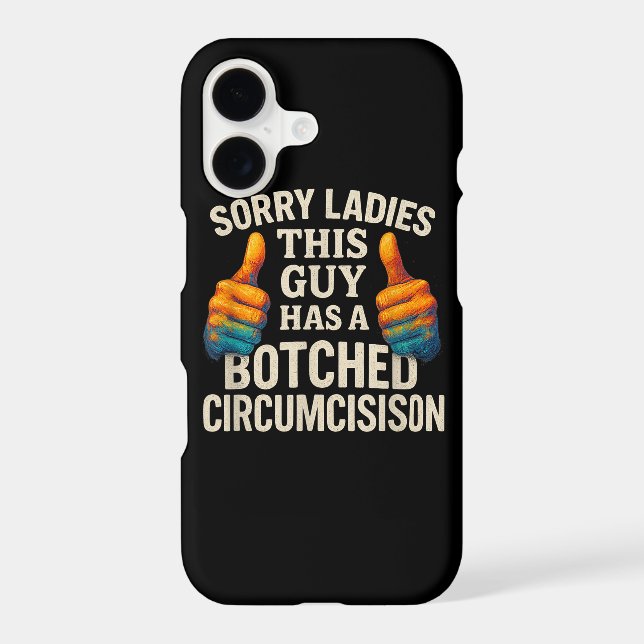 This Guy Botched Funny Cringe Iphone Case (Back)