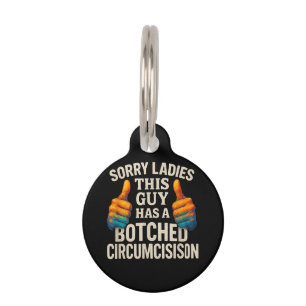This Guy Botched Funny Cringe Pet ID Tag