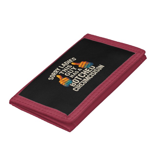 This Guy Botched Funny Cringe Tri-fold Wallet (Bottom)
