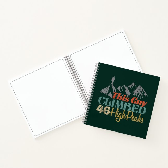 This Guy Climbed 46 High Peaks Notebook (Inside)