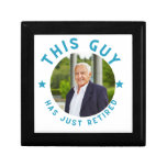 This Guy Has Retired Fun Faux Wrapped Canvas Print Gift Box