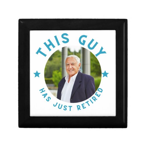 This Guy Has Retired Fun Faux Wrapped Canvas Print Gift Box