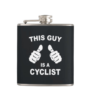 This Guy Is A Cyclist Flask