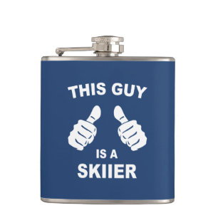 This Guy Is A Skiier Flask