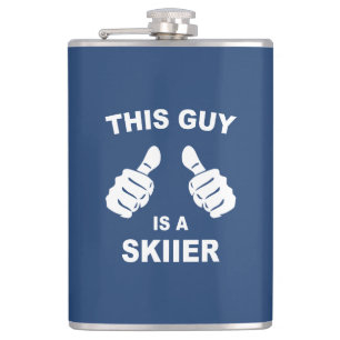 This Guy Is A Skiier Flask