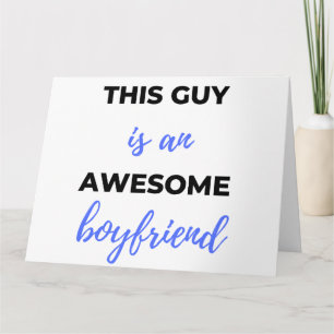 This Guy Is An Awesome Boyfriend Black Card