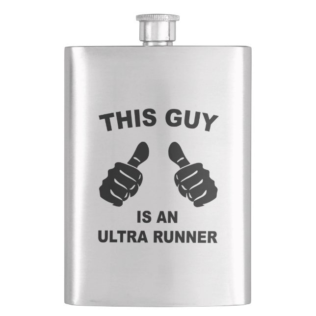 This Guy Is An Ultra Runner Flask (Front)