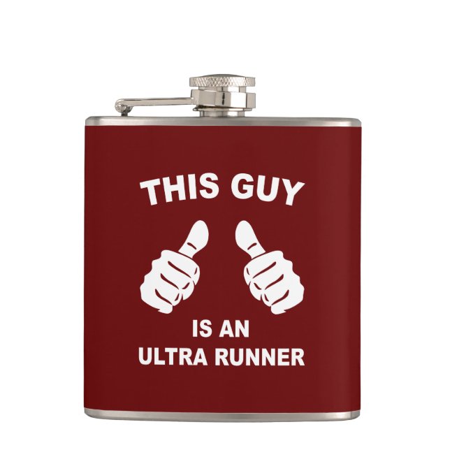This Guy Is An Ultra Runner Flask (Front)