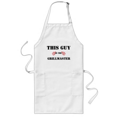 this guy is grillmaster funnysummer bbq grilling long apron