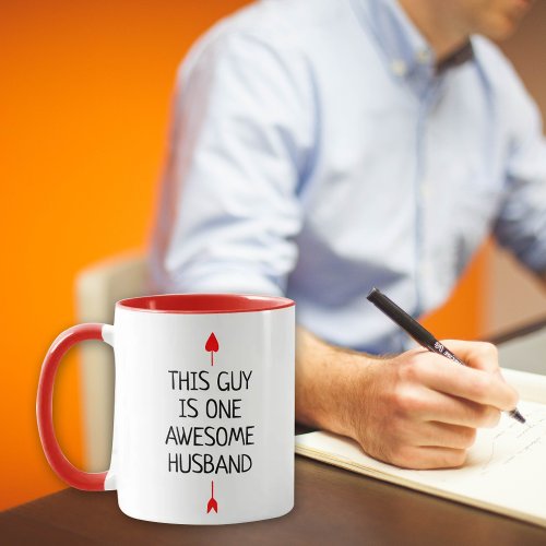 This Guy is One Awesome Husband Valentines Day  Mug
