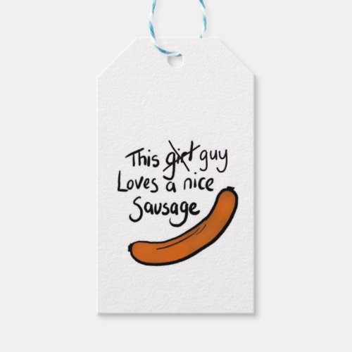 This Guy Loves A Nice Sausage Gift Tags