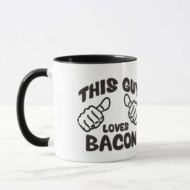 This Guy Loves Bacon Mug (Left)