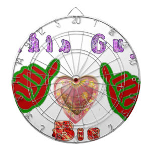 This Guy Loves Big Gift Art Print Dartboard