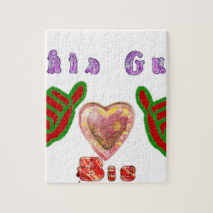 This Guy Loves Big Gift Art Print Jigsaw Puzzle