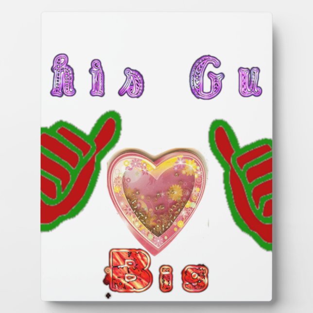 This Guy Loves Big Gift Art Print Plaque (Front)