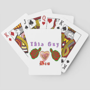 This Guy Loves Big Gift Art Print Poker Cards