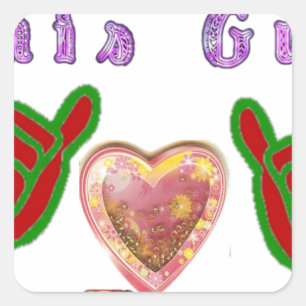 This Guy Loves Big Gift Art Print Square Sticker