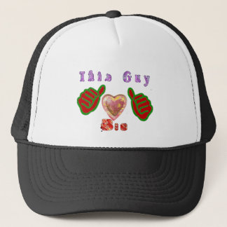 This Guy Loves Big Gift Art Print Trucker Hat