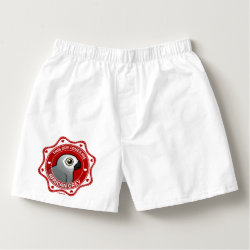 This Guy Loves His African Grey Men's Boxercraft Cotton Boxers