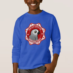 This Guy Loves His African Grey Kids' Basic Long Sleeve T-Shirt