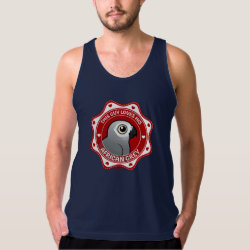 This Guy Loves His African Grey Men's American Apparel Fine Jersey Tank Top