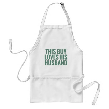 This Guy Loves His Husband Adult Apron