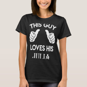 This guy loves his JULIA  valentine Anniversary 02 T-Shirt