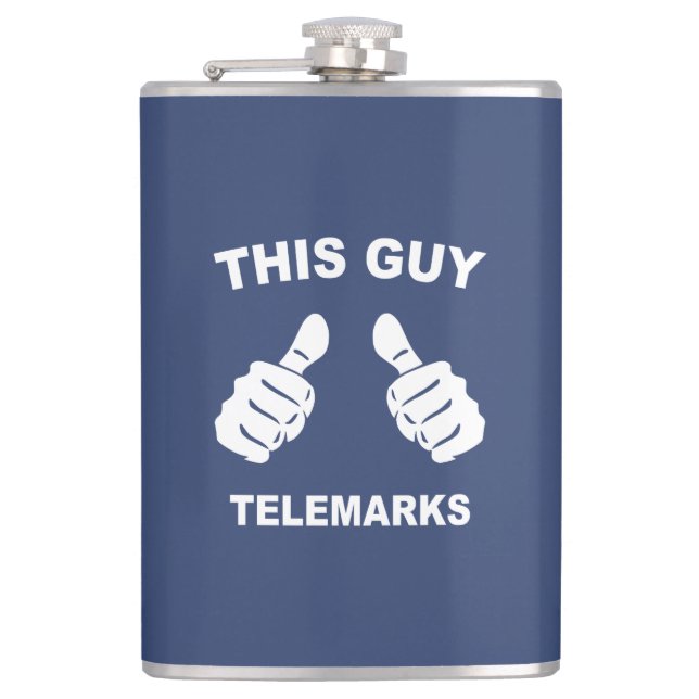 This Guy Telemarks Flask (Front)