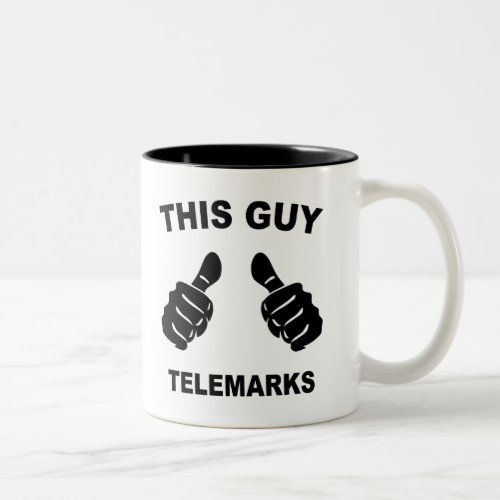 This Guy Telemarks Two_Tone Coffee Mug
