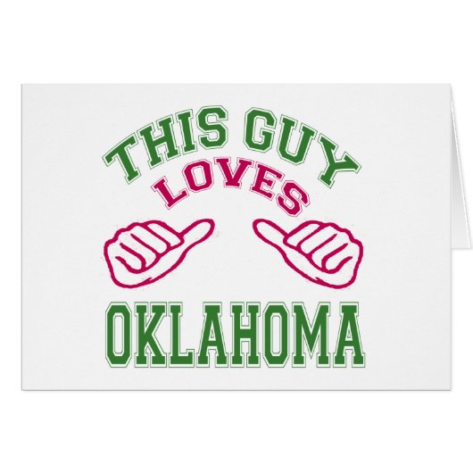 This Guys Loves Oklahoma. Cards (Front Horizontal)