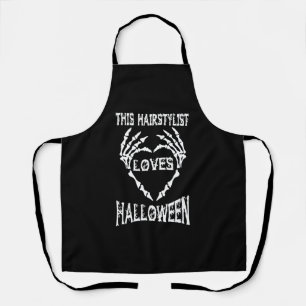this hairstylist loves halloween tshirts apron