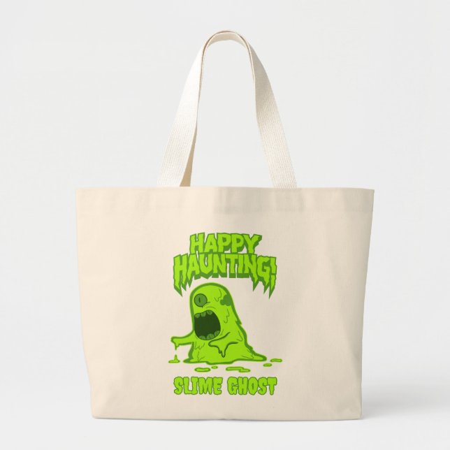 This Halloween night is for terror. Large Tote Bag (Front)