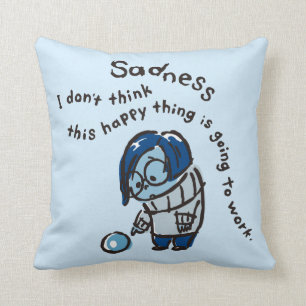 This Happy Thing Isn't Going to Work Throw Pillow
