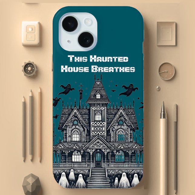 This Haunted House Breathes Spooky Vibes Spirits  Case-Mate iPhone Case (This Haunted House Breathes Spooky Vibes Spirits Case-Mate iPhone Case)