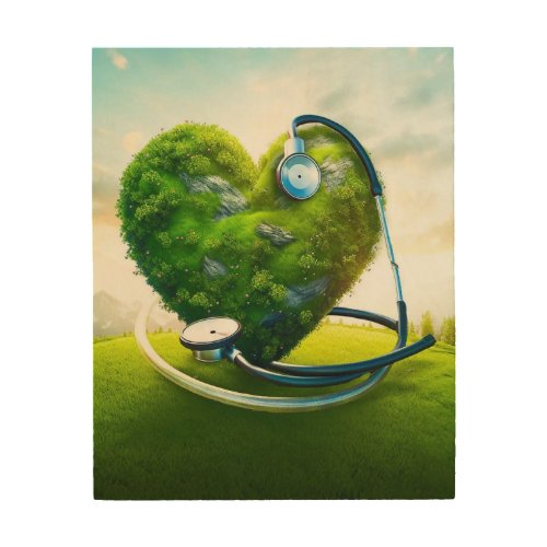 This heart is full of Gardens Wood Wall Art