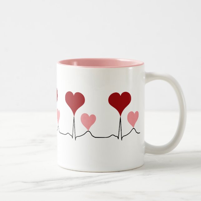 This Heartbeat is For You Two-Tone Coffee Mug (Right)