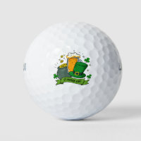 This holiday design features a St. Patrick's Day b Golf Balls