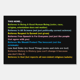 This Home Believes Sign