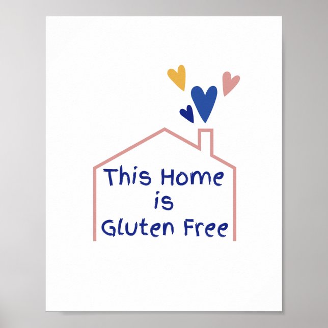 This Home is Gluten Free - Celiac Disease Decor (Front)