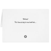 This hound dog is one kool kat cards (Back Horizontal)