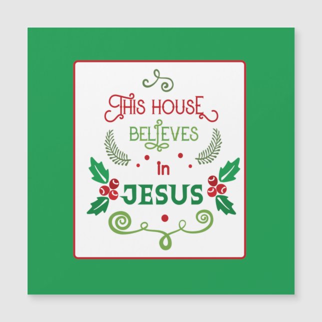 This House Believes in Jesus Card (Front)