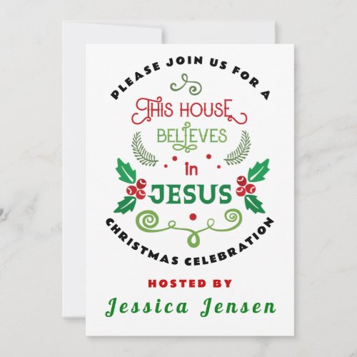 This House Believes in Jesus  Invitation