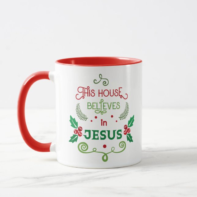 This House Believes in Jesus  Mug (Left)