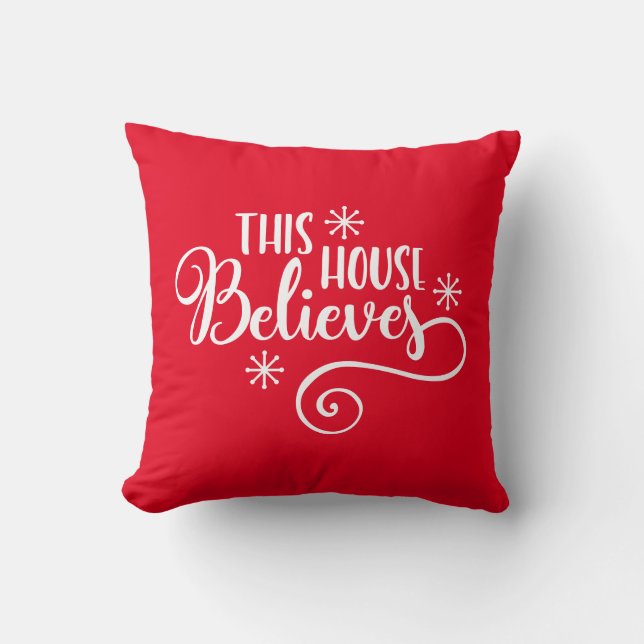 This House Believes Throw Pillow (Front)