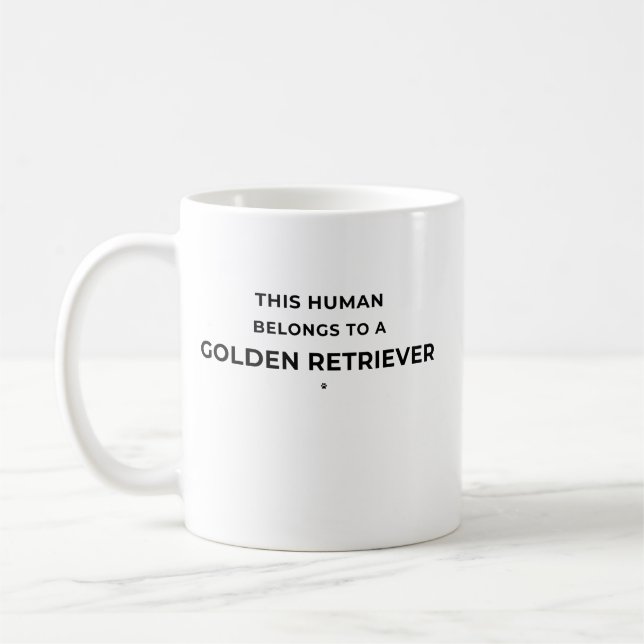 This Human Belongs... - White Mug (Left)