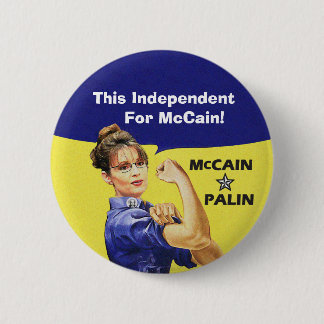 This Independent For McCain! Pinback Button