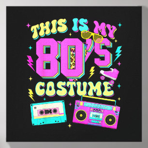 This Is 80s Costume 1980s Party 80s Outfit Men Canvas Photo Tile